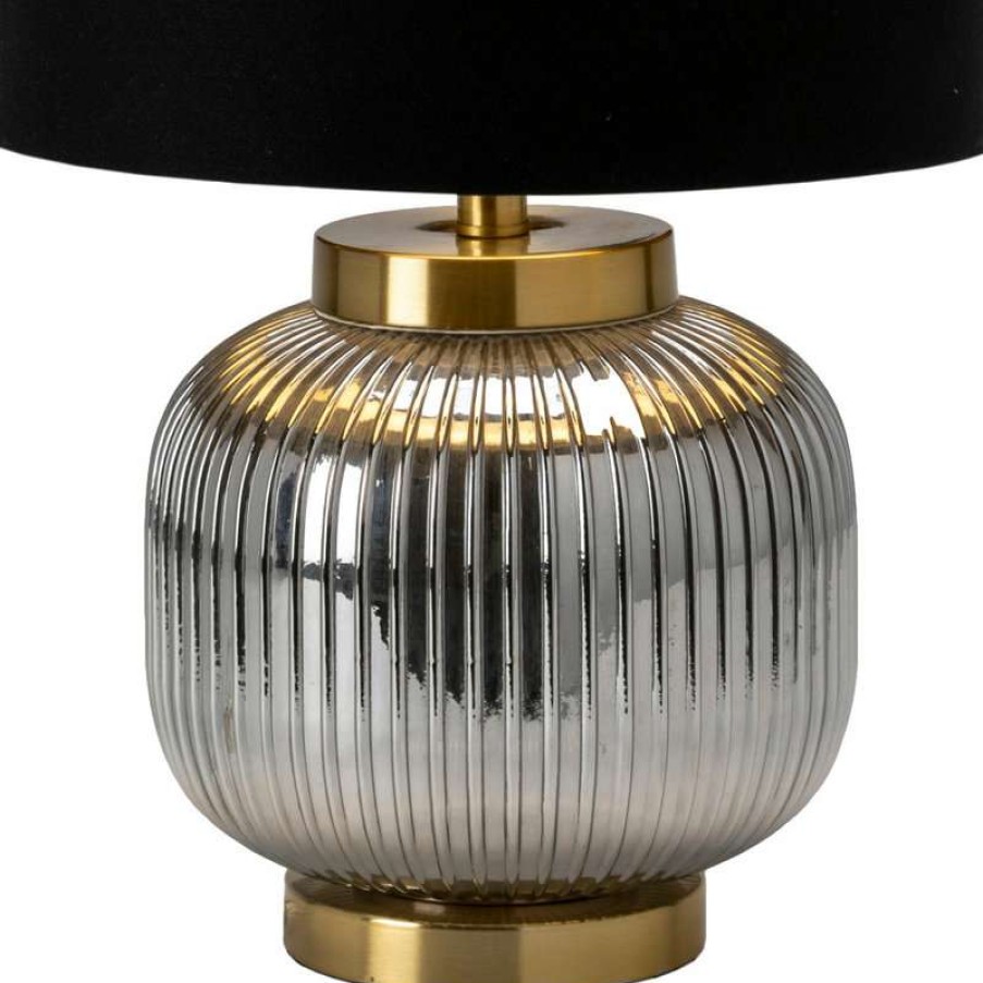 Lamps * | Deals Crestview Collection Amelia 1 Light Table Lamp, Handfinished Silver And Polished Gold