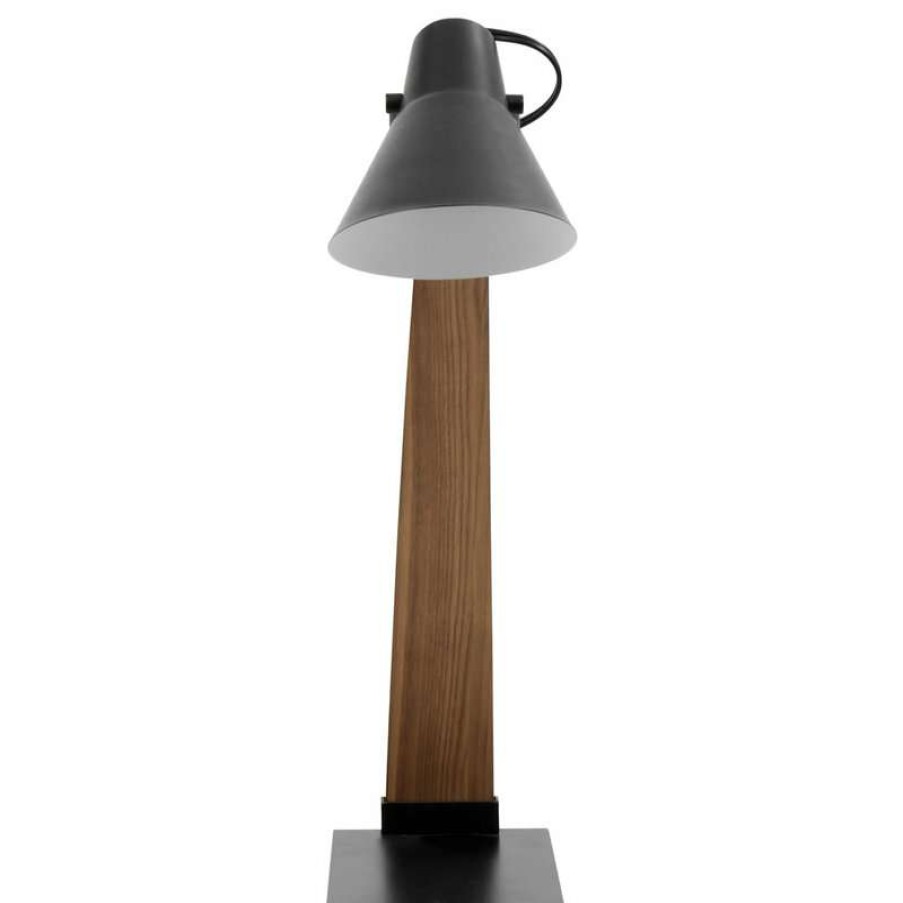 Lamps * | Best Pirce Lumisource Noah Table Lamp, Walnut And Black