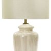 Lamps * | Cheapest Fangio Lighting 28 Ceramic Table Lamp, Rustic Eggshell Crackle