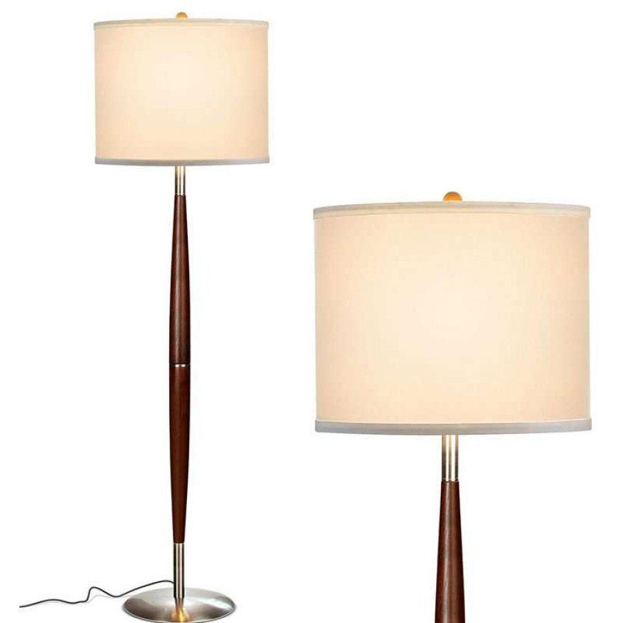 Lamps * | New Brightech Lucas Mid Century Modern Floor Lamp For Living Room And Bedroom