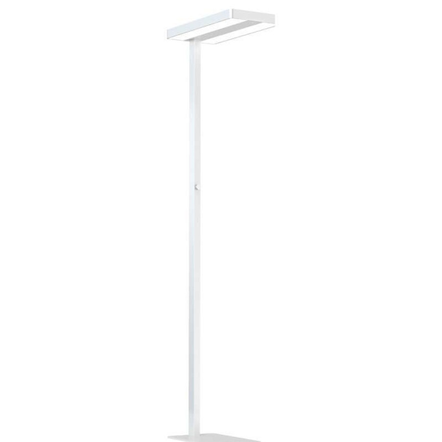 Lamps * | Budget Artiva Usa Officepro 77 Natural Daylight Led Office Floor Lamp, White