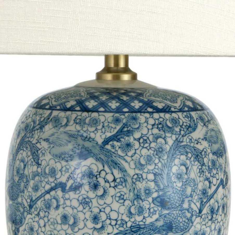 Lamps * | Brand New Oriental Furniture 20 Classic Blue And White Porcelain Jar Lamp