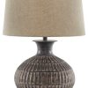 Lamps * | Cheapest Ashley Furniture Industries Ashley Furniture Magan Metal Table Lamp In Antique Bronze