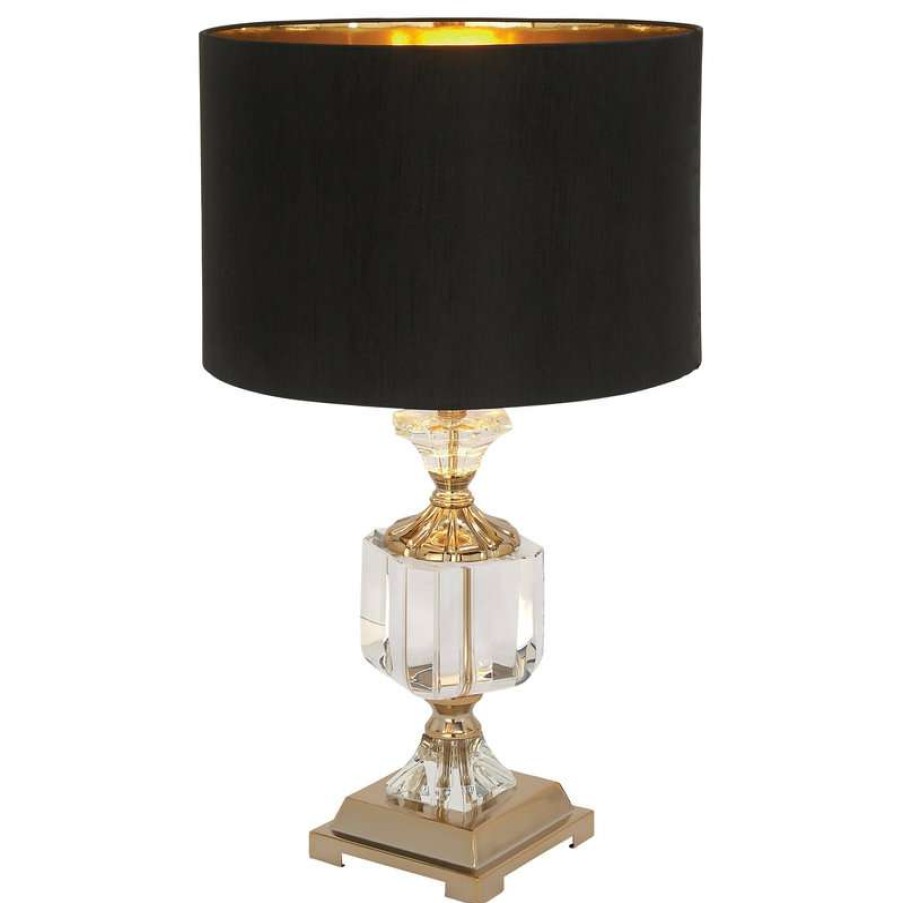 Lamps * | Promo Brimfield & May Glam Gold Crystal Table Lamp 39962