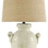 Lamps * | Best Deal Ashley Furniture Industries Ashley Furniture Emelda Ceramic Table Lamp In Cream