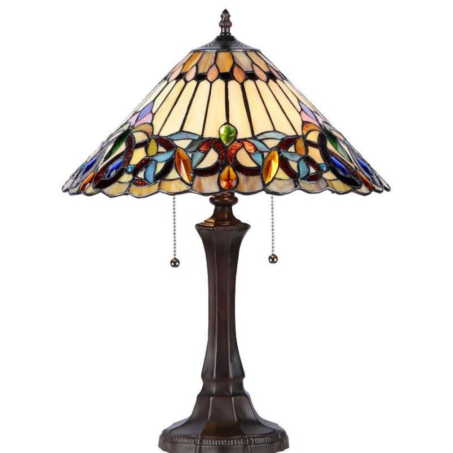 Lamps * | Best Reviews Of Chloe Lighting, Inc. Ambrose 2-Light Victorian Table Lamp