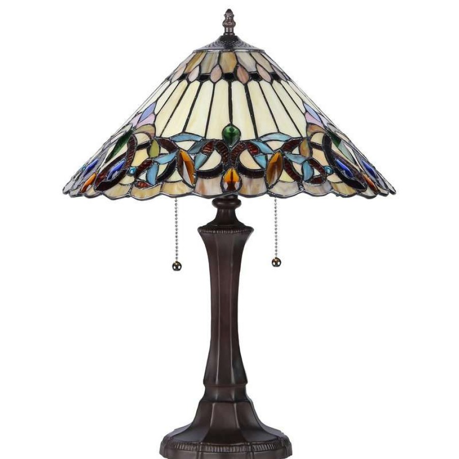 Lamps * | Best Reviews Of Chloe Lighting, Inc. Ambrose 2-Light Victorian Table Lamp