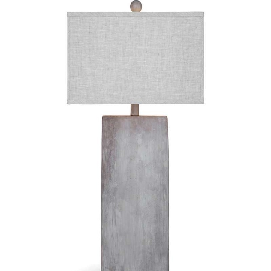 Lamps * | Budget Bassett Mirror Co. Bassett Mirror Jonas Table Lamp In Cement Finish L3302Tec