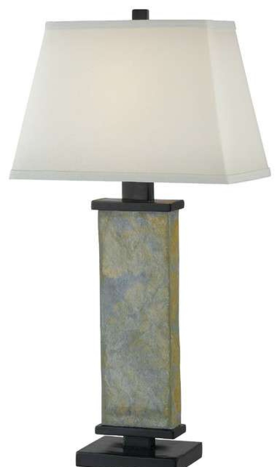 Lamps * | Brand New Kenroyhome.Com Hanover Table Lamp, Natural Slate Finish