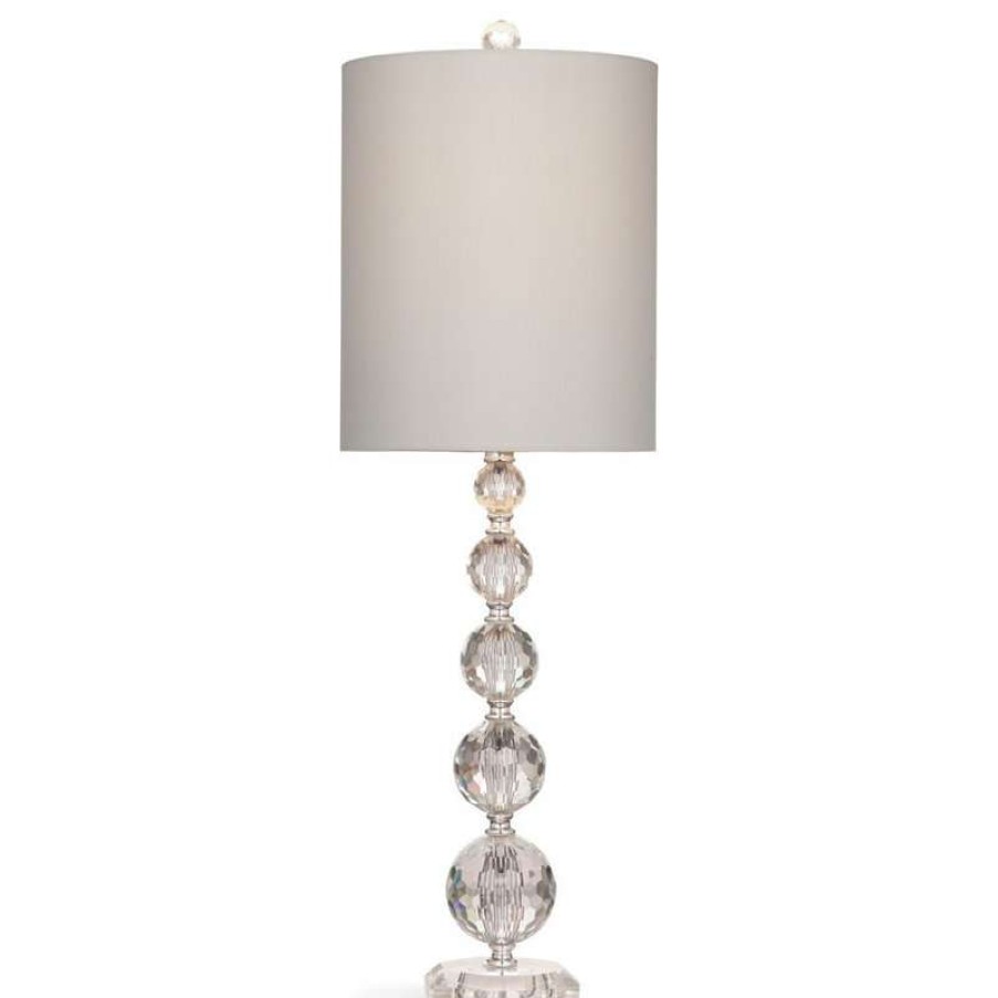 Lamps * | Cheap Bassett Mirror Co. Bassett Mirror Zenia Table Lamp In Crystal Finish L3422Tec