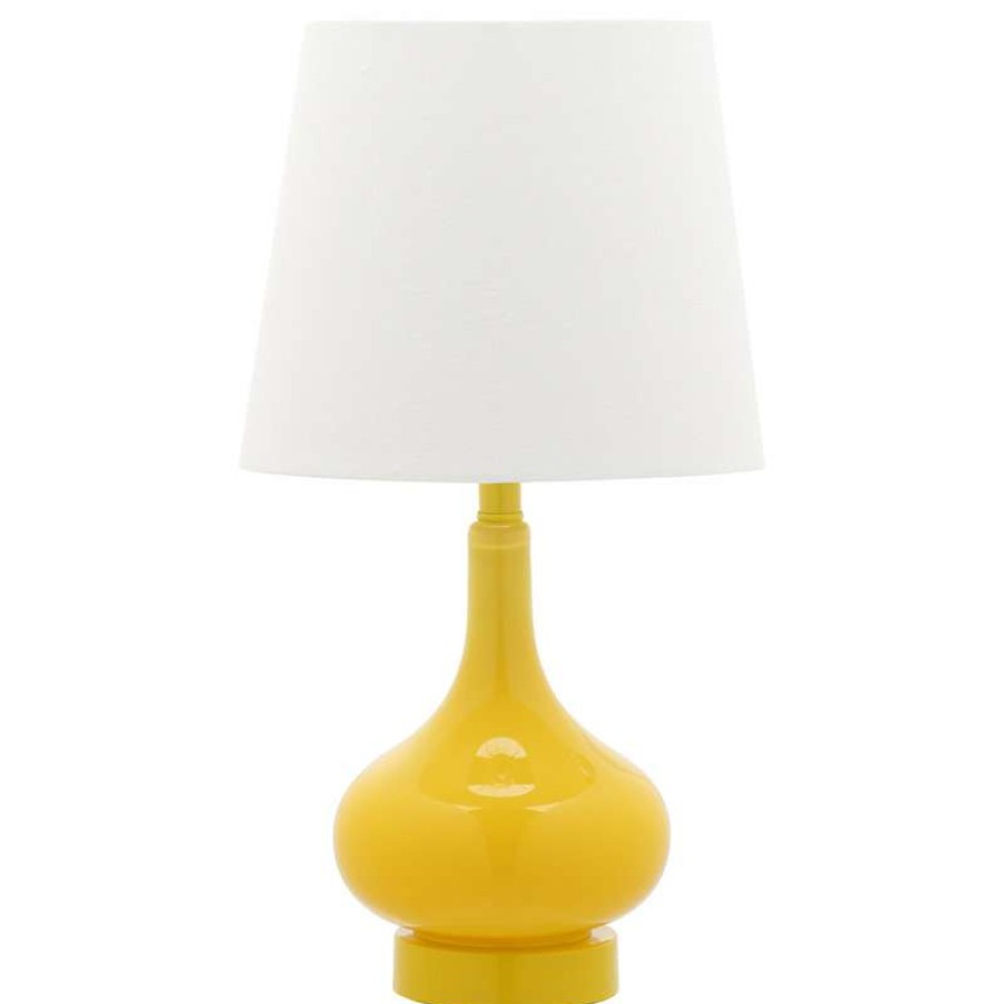 Lamps * | Top 10 Safavieh Amy Mini Table Lamp, Yellow