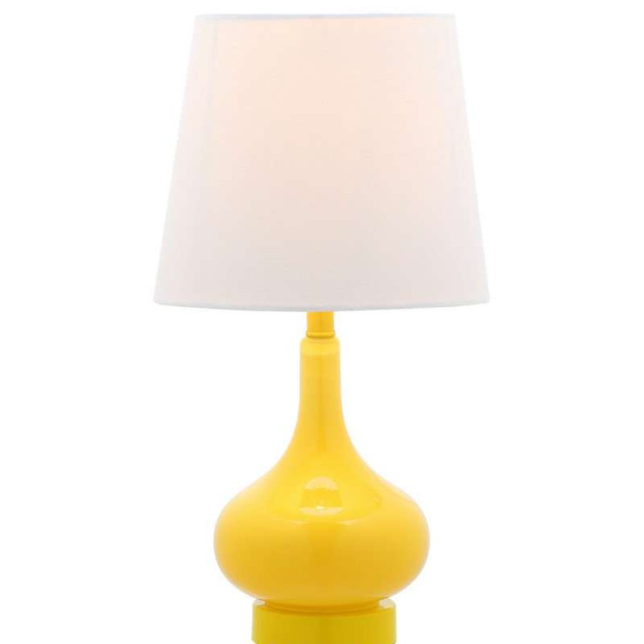 Lamps * | Top 10 Safavieh Amy Mini Table Lamp, Yellow