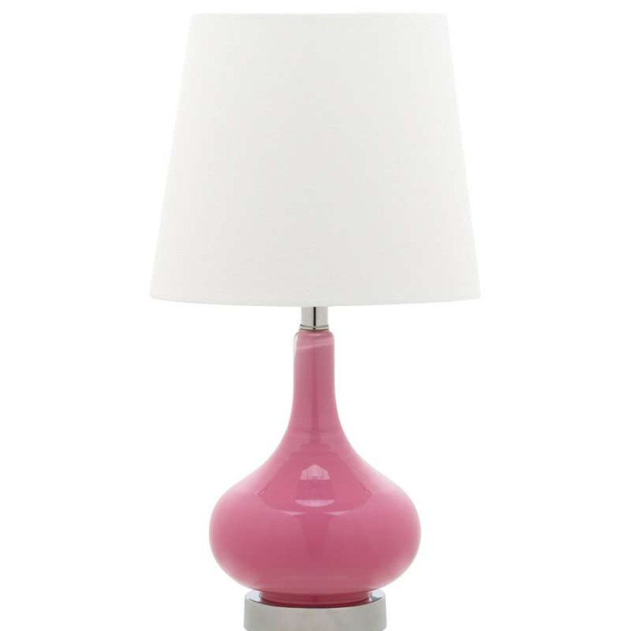 Lamps * | Budget Safavieh Amy Mini Table Lamp, Pink