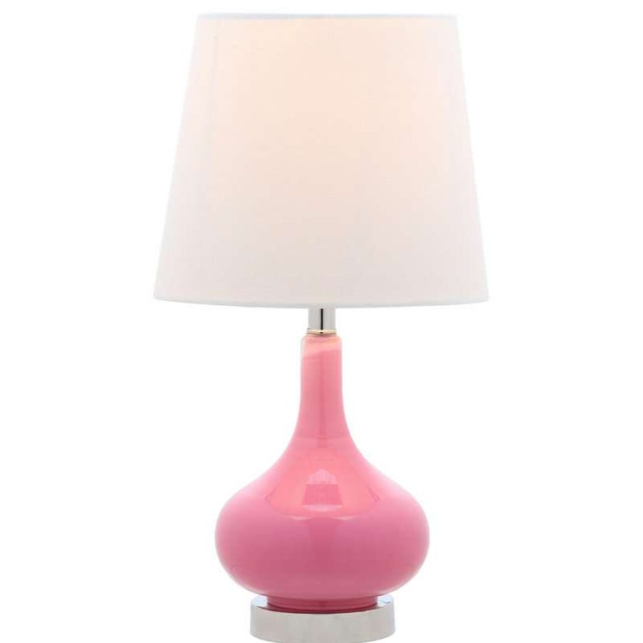 Lamps * | Budget Safavieh Amy Mini Table Lamp, Pink