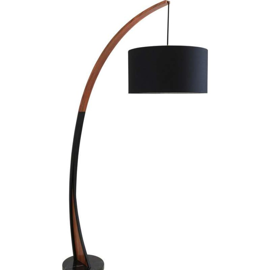 Lamps * | Cheapest Lumisource Noah Floor Lamp In Walnut And Black Finish Ls-Noahfl Wl+Bk