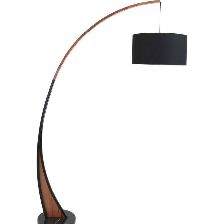 Lamps * | Cheapest Lumisource Noah Floor Lamp In Walnut And Black Finish Ls-Noahfl Wl+Bk