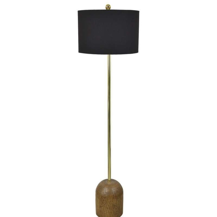 Lamps * | Promo Crestview Collection Andrea 61.5 H Metal And Resin Floor Lamp