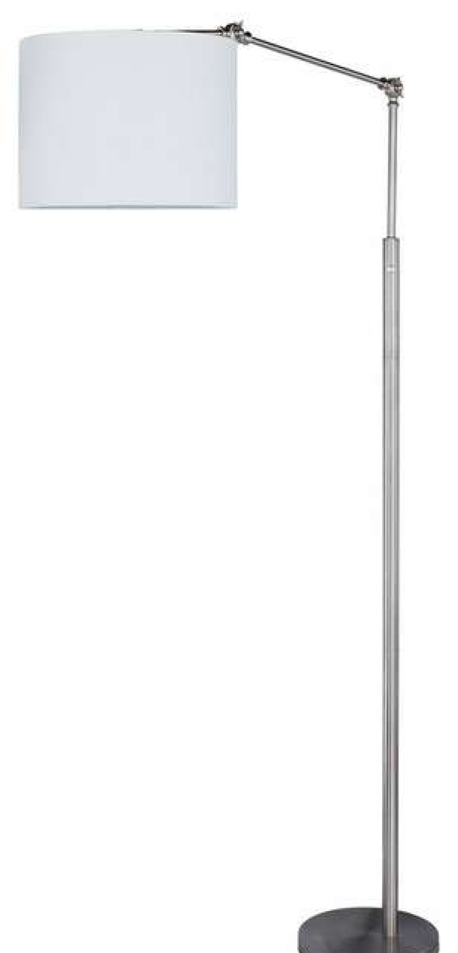 Lamps * | Wholesale Fangio Lighting'S 74 Metal Floor Lamp, Satin Nickel