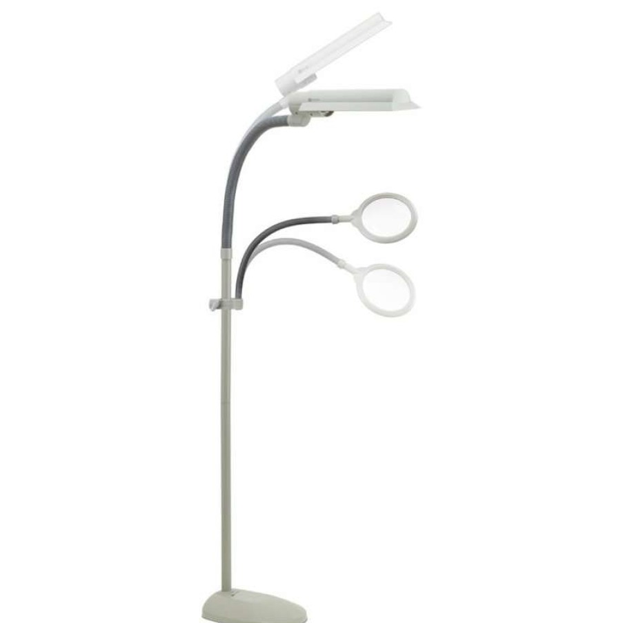 Lamps * | Top 10 Ottlite Technologies Ottlite 18W Easyview Craft Floor Lamp