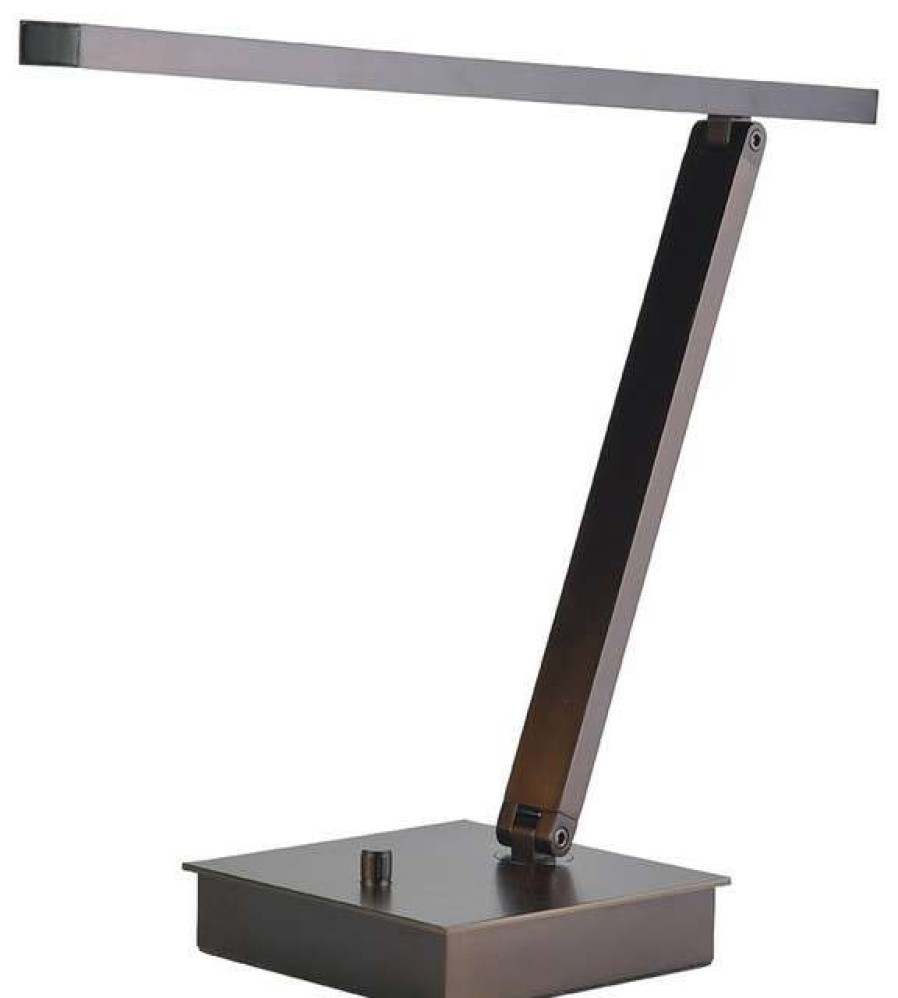 Lamps * | Hot Sale Access Lighting Taskwerx Led Linear Task Lamp, Bronze