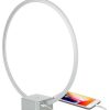 Lamps * | Cheap Brightech Circle Led Modern Bedroom Nightstand Lamp Super Bright, Silver