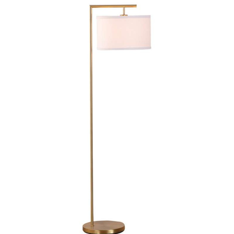 Lamps * | New Brightech Shop Brightech Montage Modern Floor Lamp For Living Room Lighting, Antique Brass