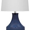 Lamps * | Best Sale Bassett Mirror Co. Bassett Mirror Kinney Table Lamp In Blue Finish L3285Tec