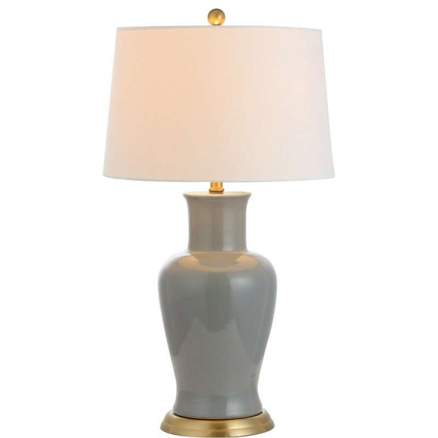 Lamps * | Promo Jonathan Y Julian 29 Ceramic Table Lamp, Gray