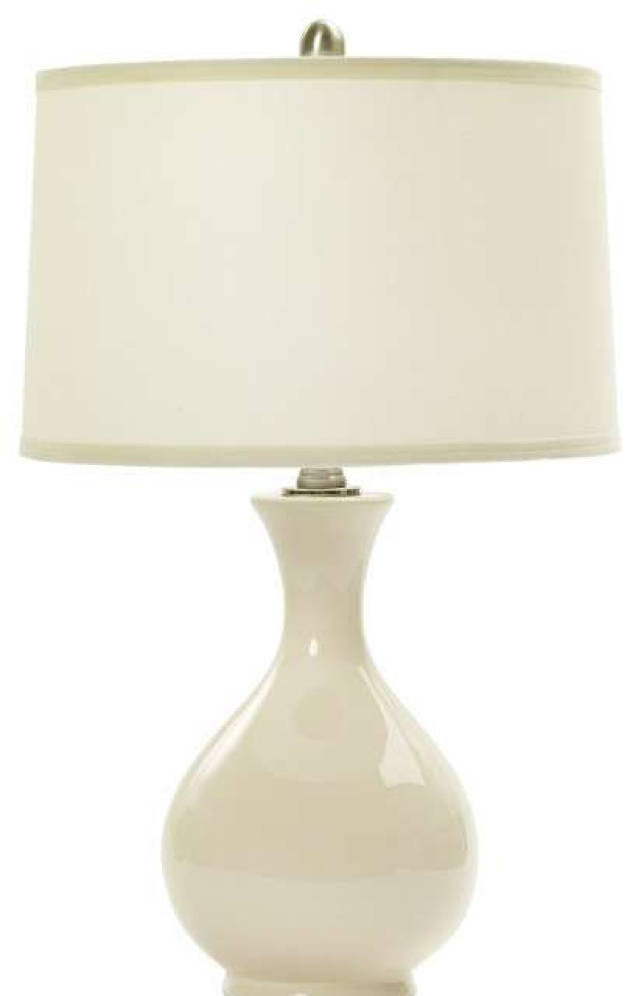 Lamps * | Brand New Fangio Lighting 24 Ceramic Table Lamp, Chapman Ivory