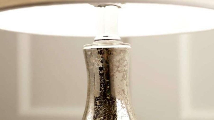 Lamps * | Buy Jonathan Y Colette 20 Mini Glass Table Lamp, Silver, Single