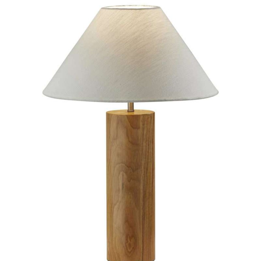 Lamps * | Brand New Homeroots 18 X18 X25.5 Natural Wood Table Lamp