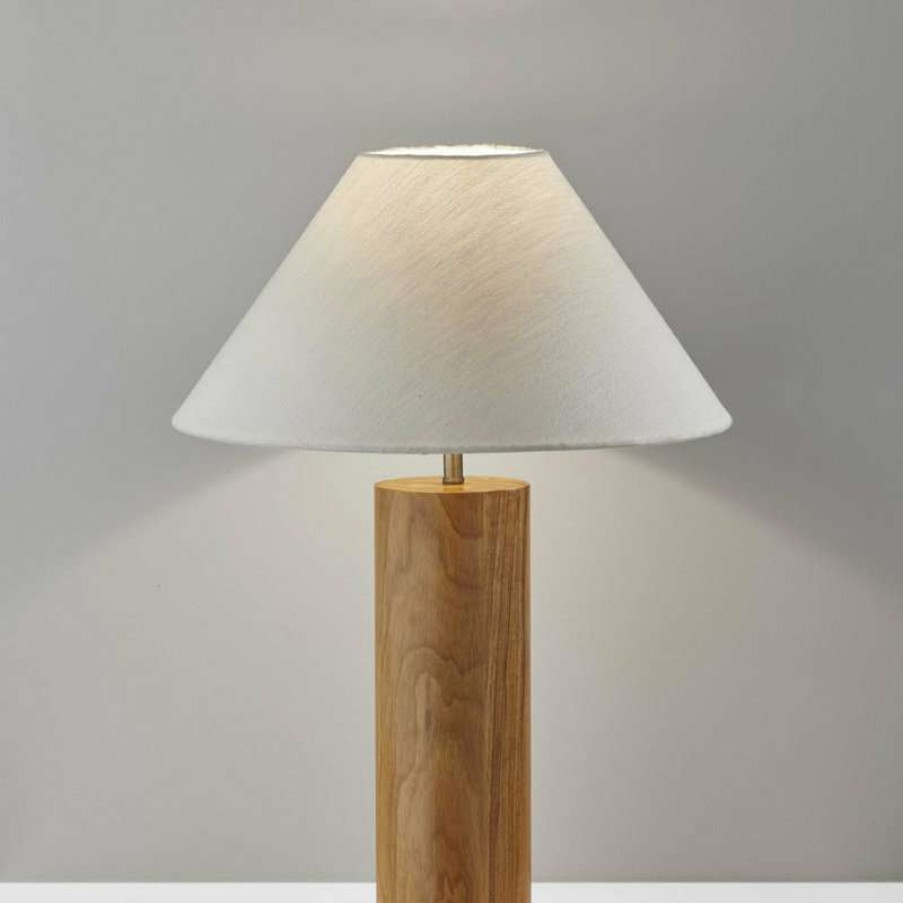 Lamps * | Brand New Homeroots 18 X18 X25.5 Natural Wood Table Lamp