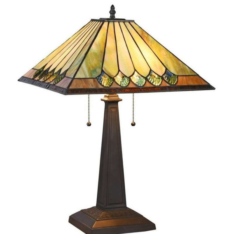 Lamps * | Buy Chloe Lighting, Inc. Graham 2-Light Mission Table Lamp 16