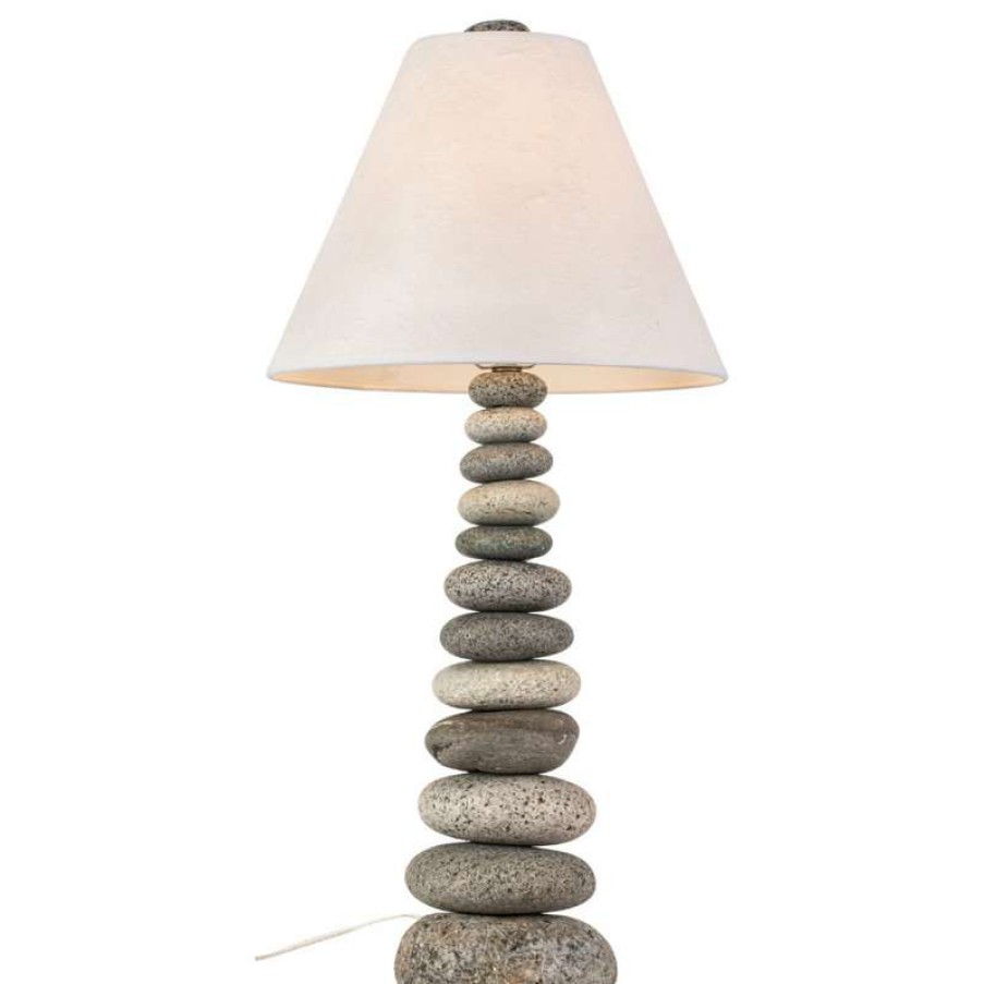 Lamps * | Flash Sale Funky Rock Designs Coastal Cottage Lamp