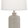 Lamps * | Cheap Pacific Coast Lighting Ceramic Table Lamp With Grey Finish 15A33