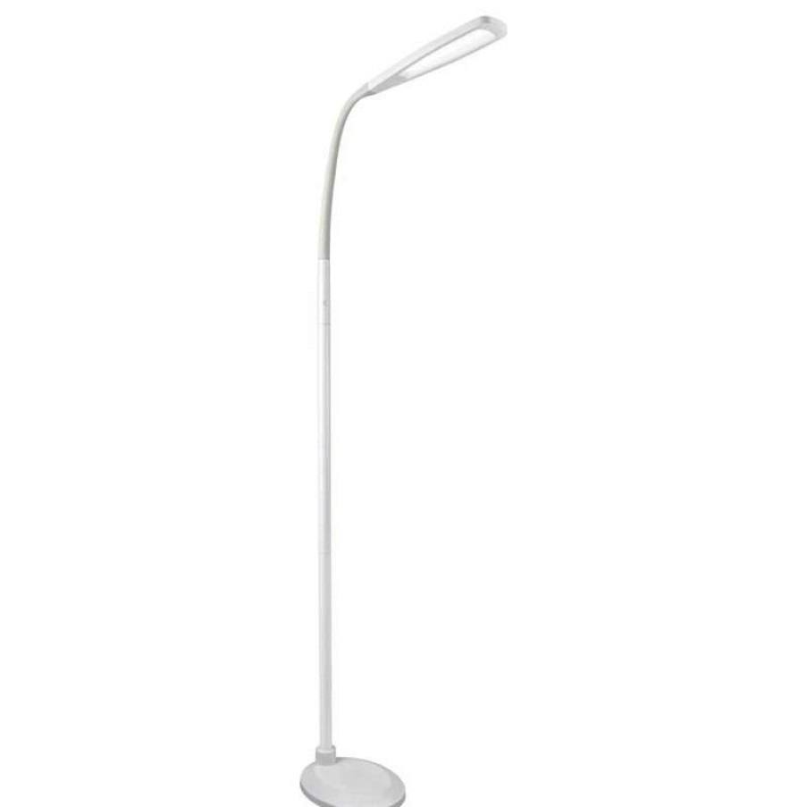 Lamps * | Deals Ottlite Technologies Ottlite Natural Daylight Led Flex Floor Lamp, White