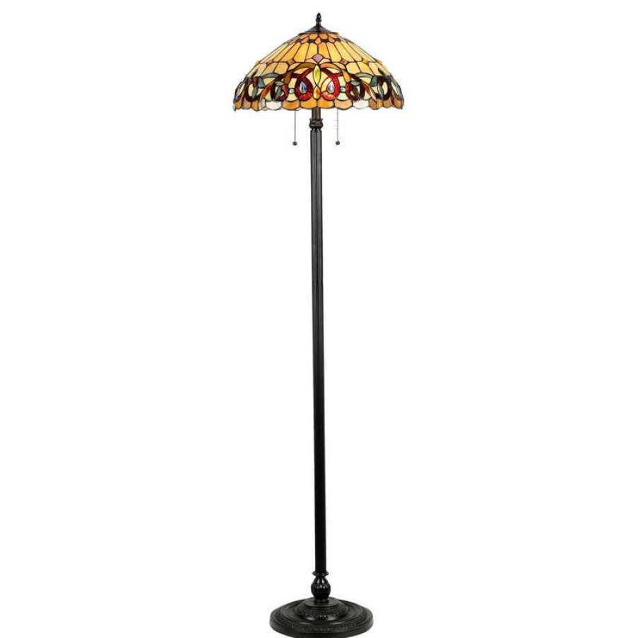 Lamps * | Deals Chloe Lighting, Inc. Serenity 2-Light Victorian Floor Lamp