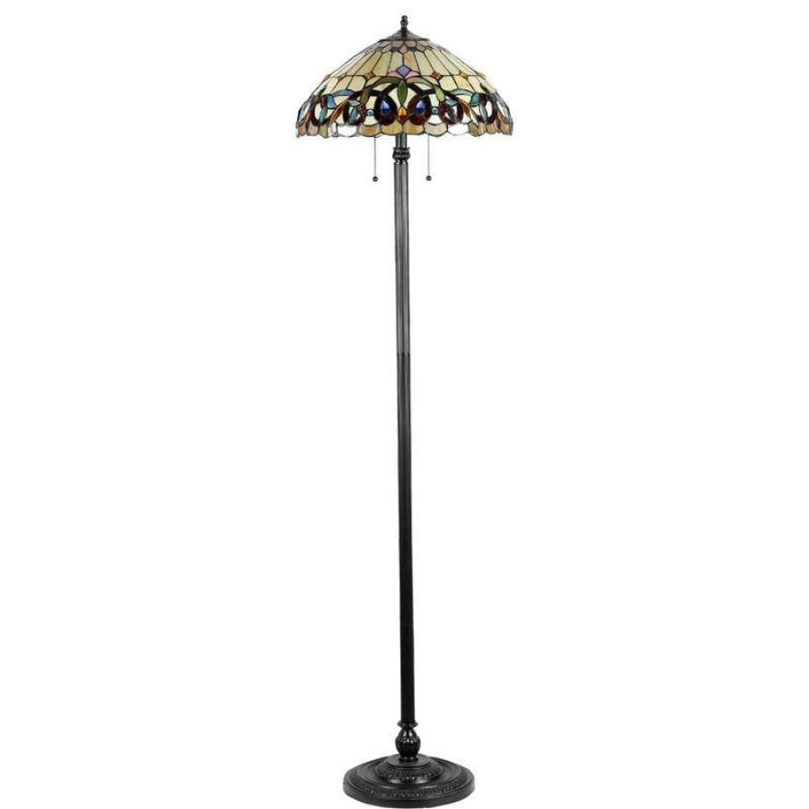 Lamps * | Deals Chloe Lighting, Inc. Serenity 2-Light Victorian Floor Lamp