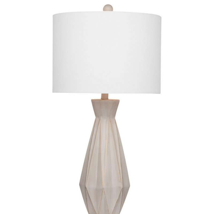 Lamps * | Budget Bassett Mirror Co. Bassett Mirror Branka Table Lamp In Cement W/Gold Finish L3418Tec