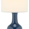 Lamps * | Cheapest Safavieh White Ceramic Paris Lamp, Navy