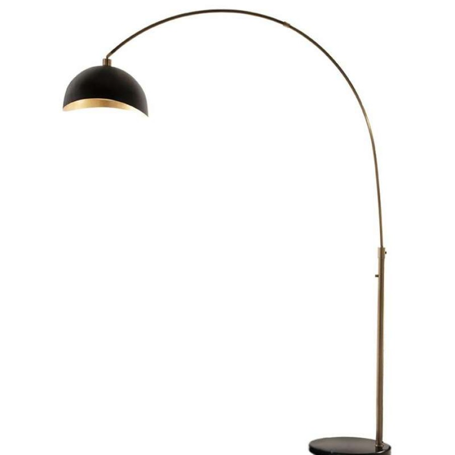 Lamps * | Brand New Nova Of California Luna Bella Arc Lamp Weathered Brass 88 Weathered Brass