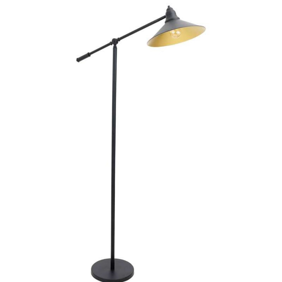 Lamps * | New Lumisource Indy Floor Lamp In Black And Gold Finish Ls-L-Padfl Bk