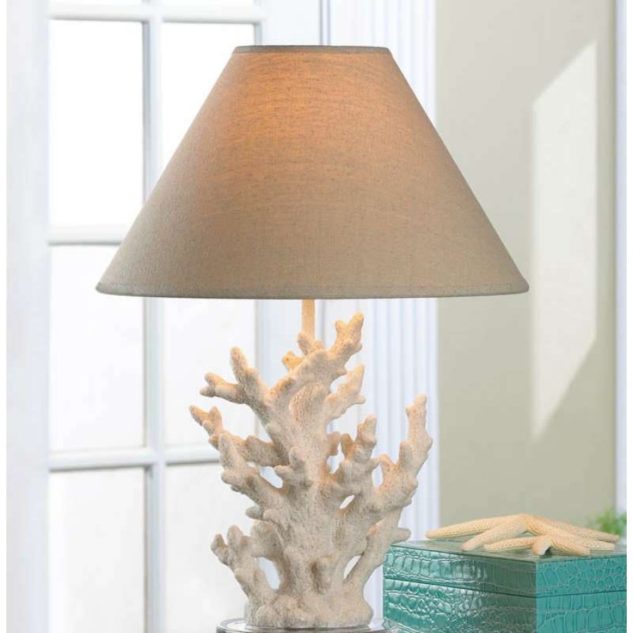 Lamps * | Flash Sale Gallery Of Light White Coral Table Lamp