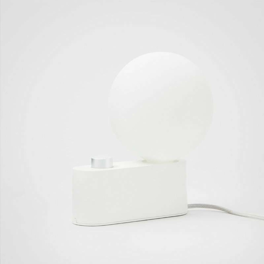 Lamps * | Cheap Tala Alumina Table Lamp Chalk With Sphere Iv