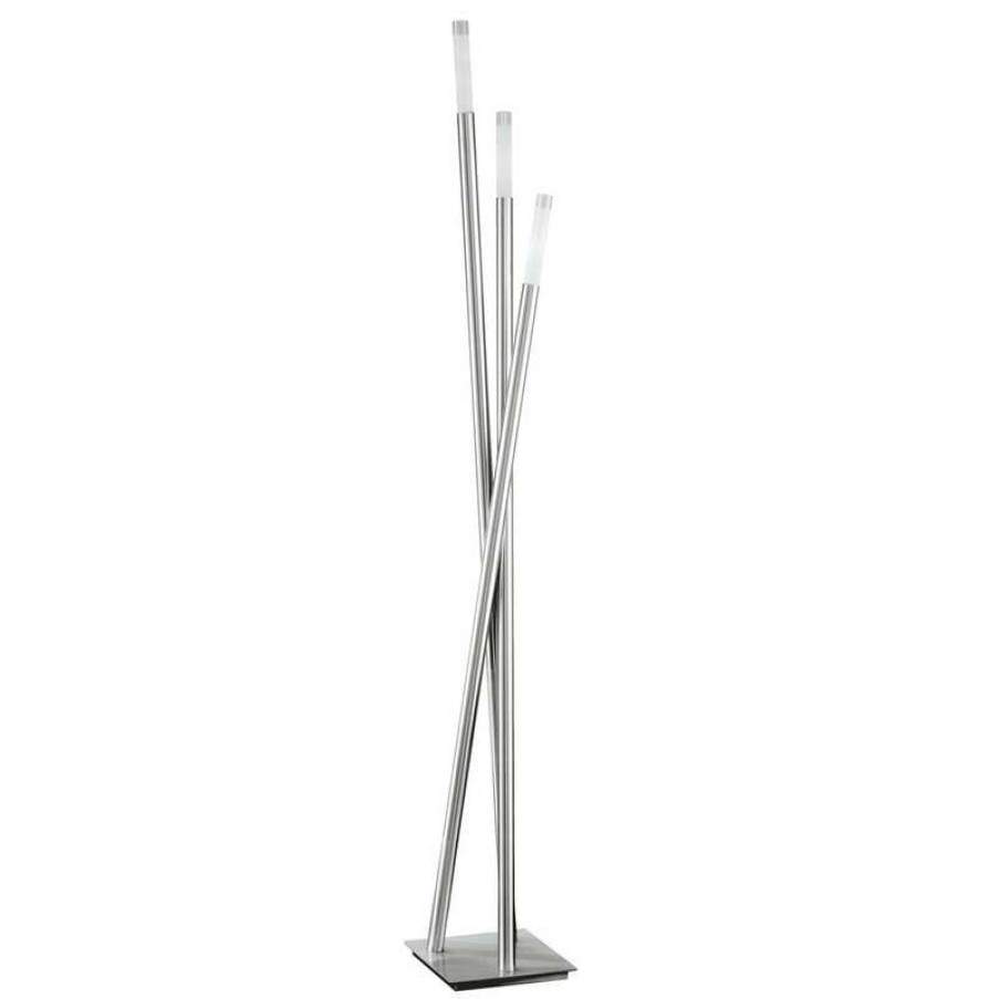 Lamps * | Discount Lumisource Icicle Modern Floor Lamp, Antique Metal, Stainless Steel