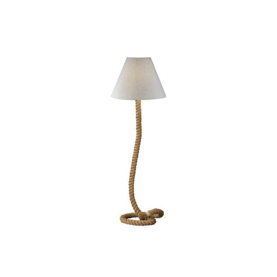 Lamps * | Hot Sale Vandue Corporation Modern Home Nautical Pier Rope Floor Lamp Natural Materials In A Handcrafted