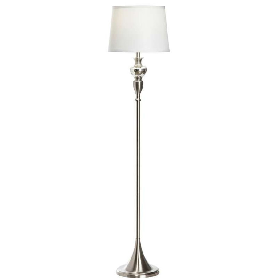 Lamps * | Deals Crestview Collection Ambre Crystal And Metal 61.5 H Floor Lamp