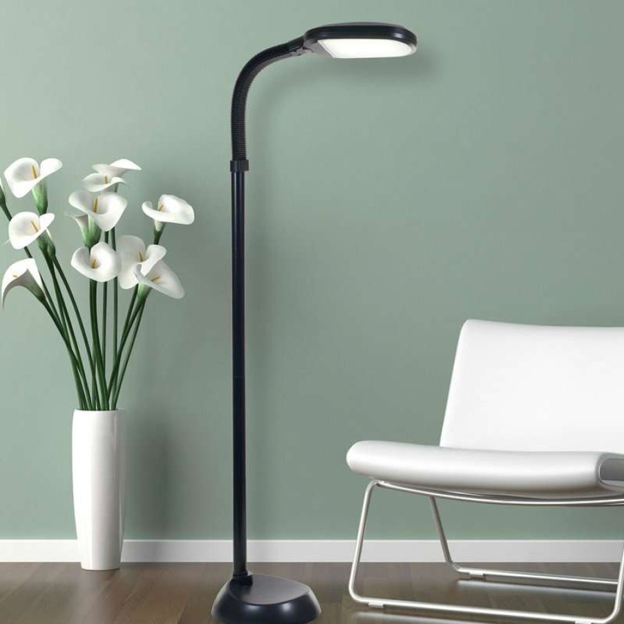 Lamps * | Wholesale Led Full Spectrum Sunlight Therapy Floor Lamp With Dimmer Switch By Lavish Home