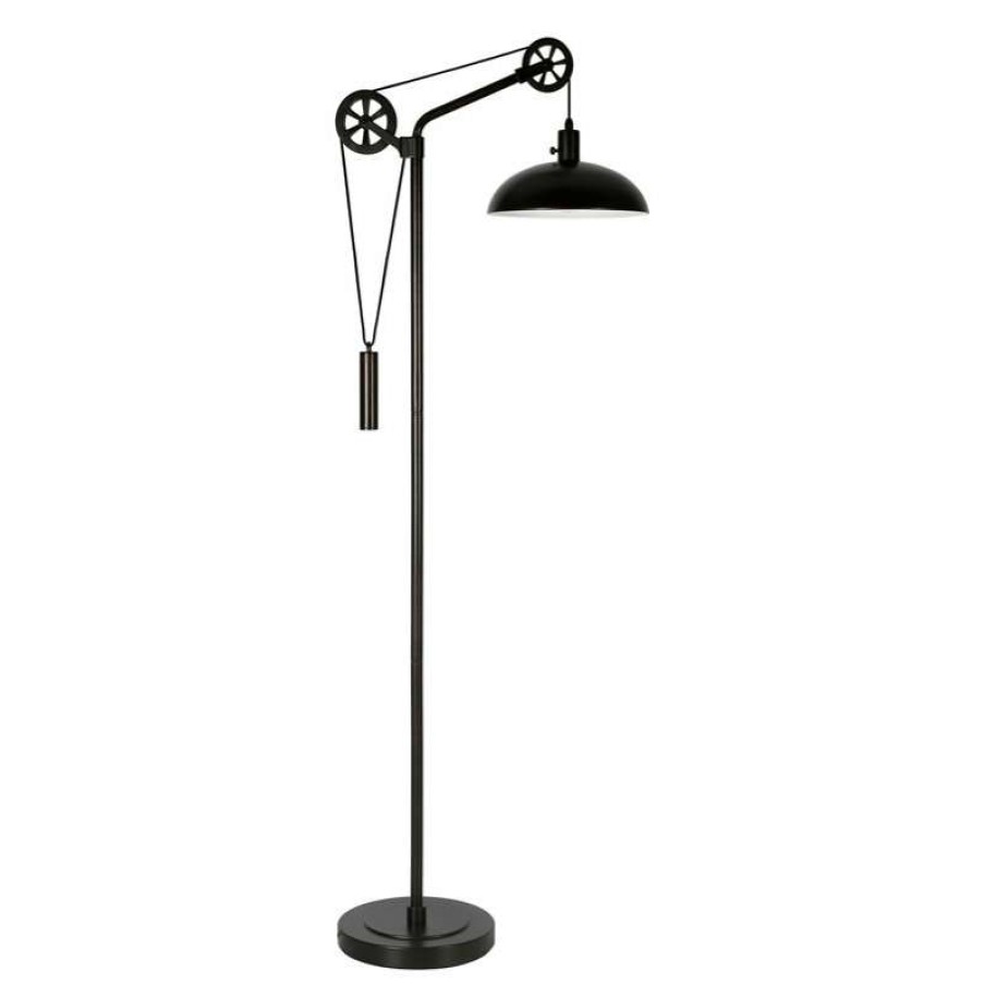 Lamps * | Budget Henn&Hart 25 Blackened Bronze Metal Floor Lamp