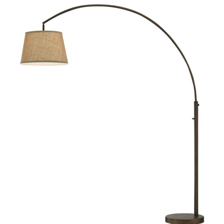 Lamps * | Best Reviews Of Artiva Usa Allegra Led Arch Floor Lamp With Dimmer, Antique Bronze